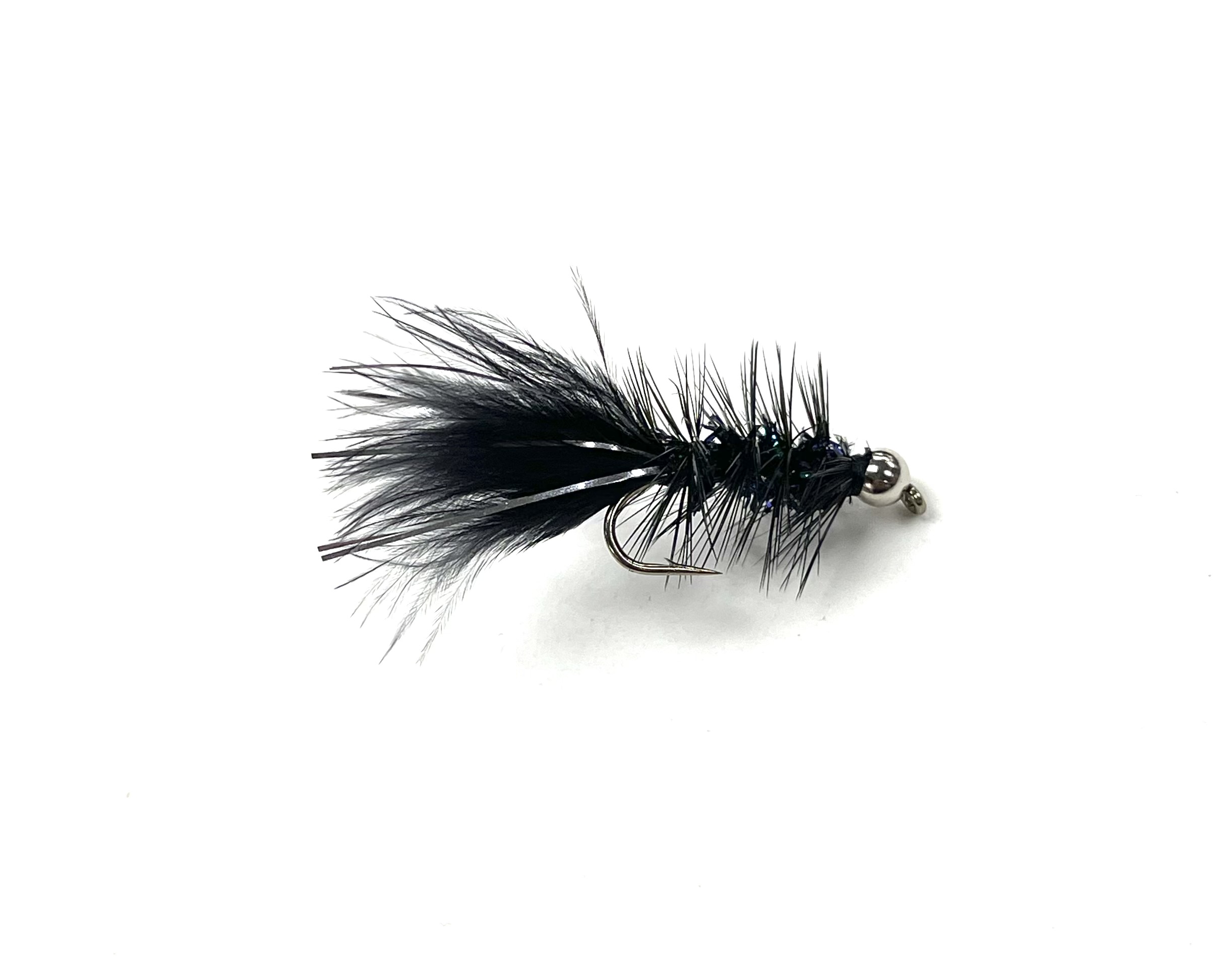 M&Y Coho Wooly Bugger - Black/Silver - Size 8